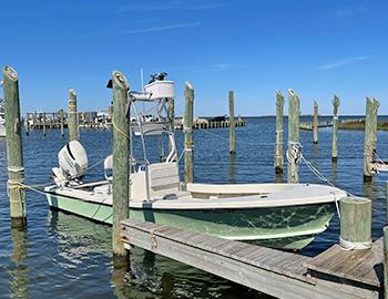 Red Finn Charters at Teach's Lair Marina on Hatteras Island