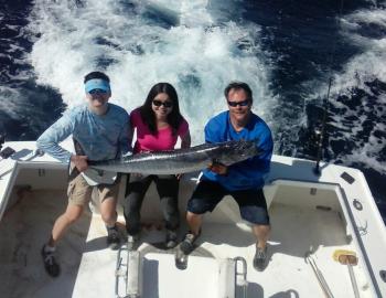 Ryan and Mindy with their citation wahoo on the Sea Angel II