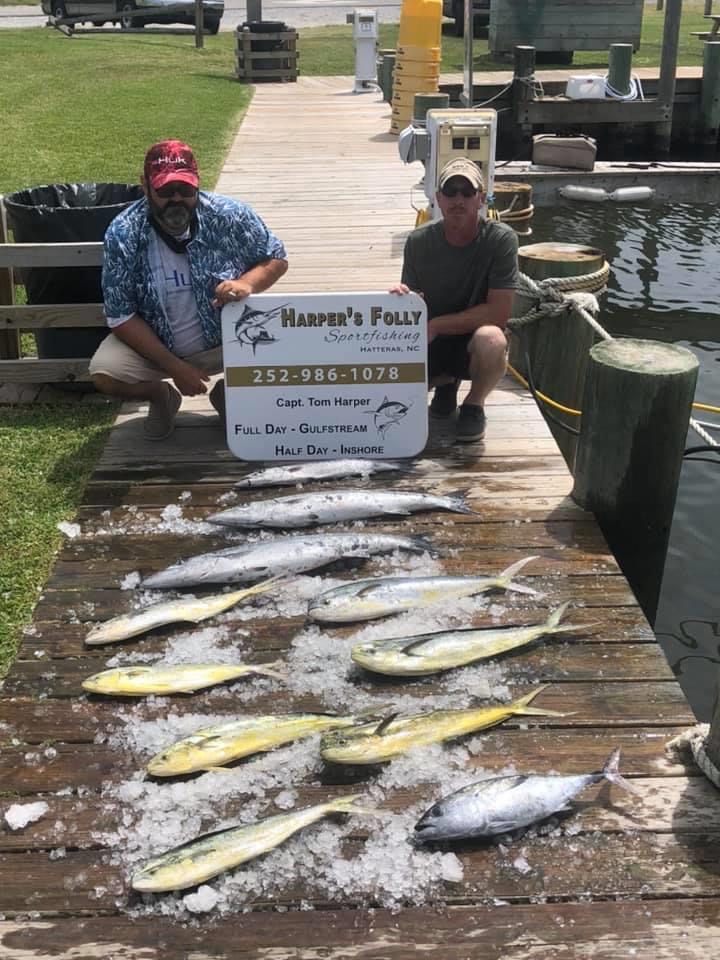 Hatteras Sportfishing Charters Offshore Tuna Mahi Dolphin Teach's Lair Report