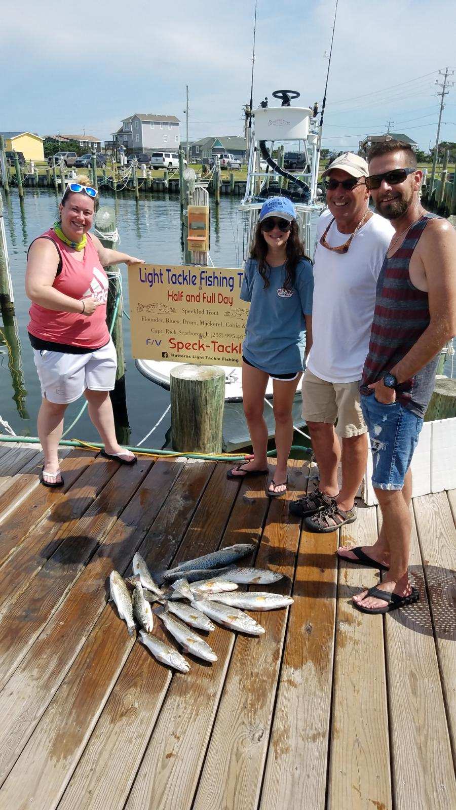 Speck-Tackler Fishing Teach's Lair Hatteras Inshore Charters