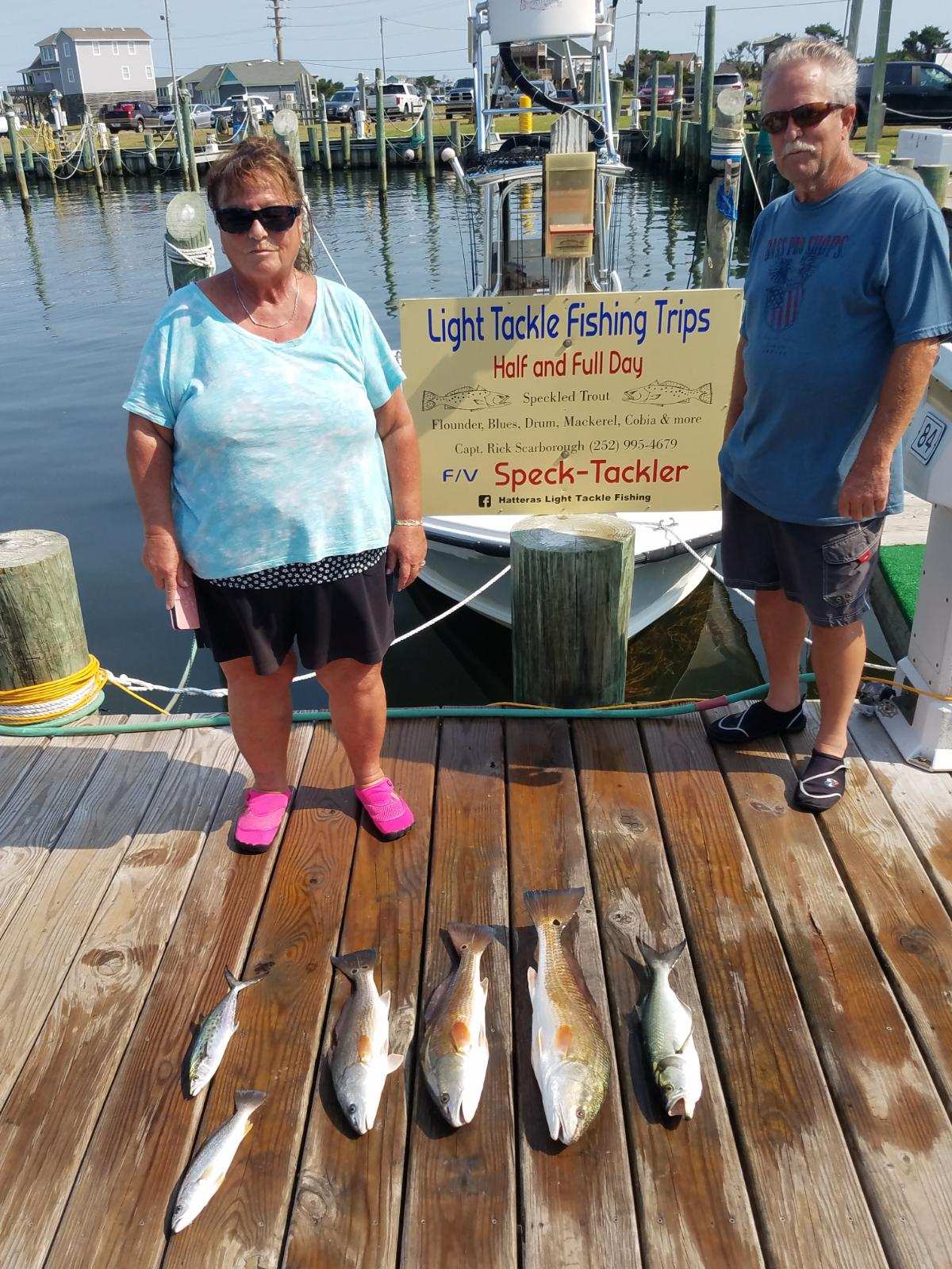 Speck-Tackler Fishing Teach's Lair Hatteras Inshore Charters