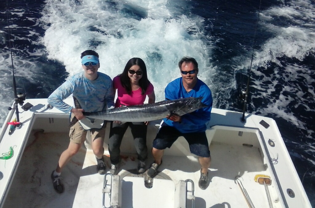 Ryan and Mindy with their citation wahoo on the Sea Angel II