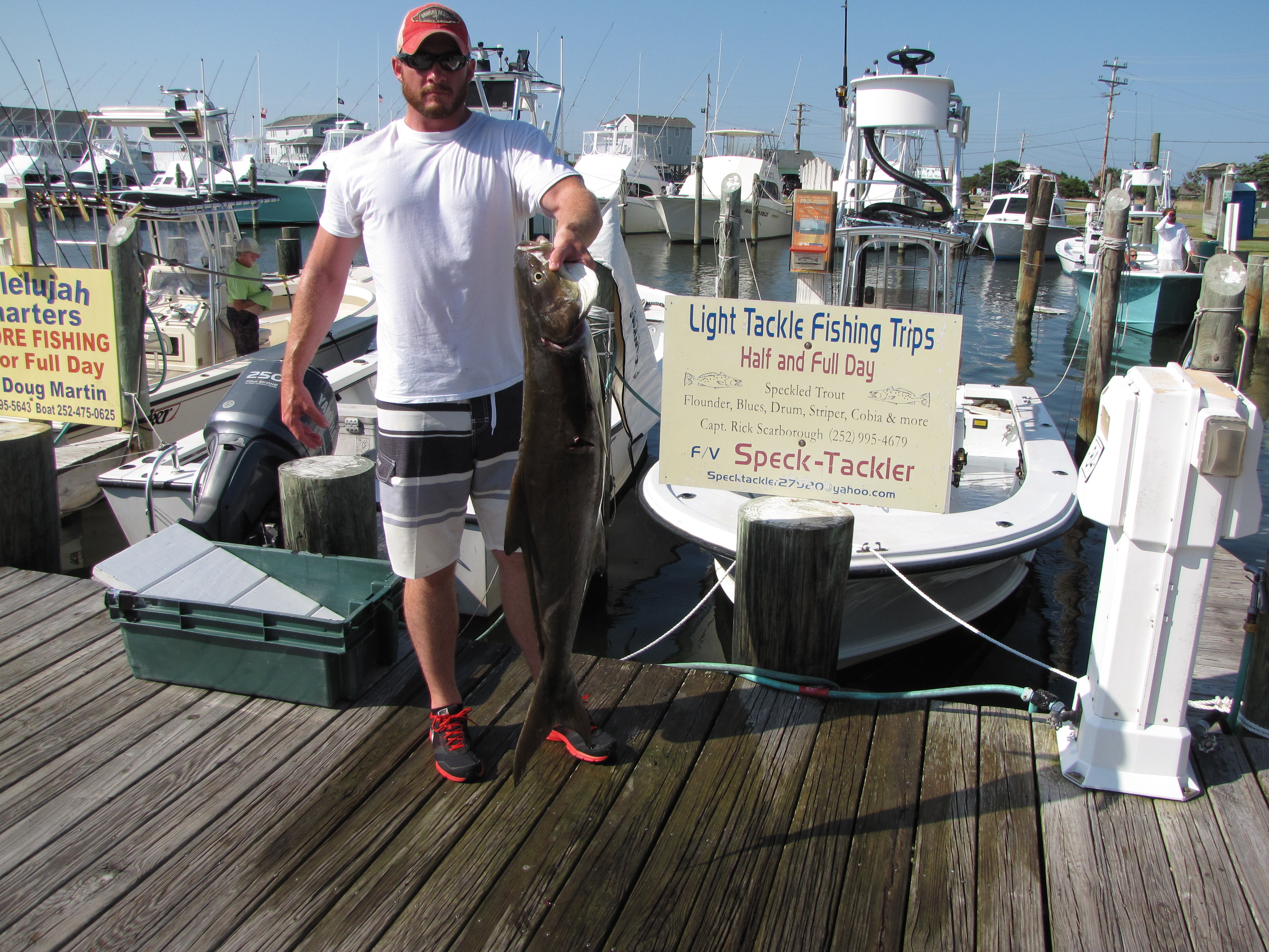 Hatteras Island Inshore Fishing Cobia, Drum, Trout, Blues, Spanish, Reds, Big Drum..