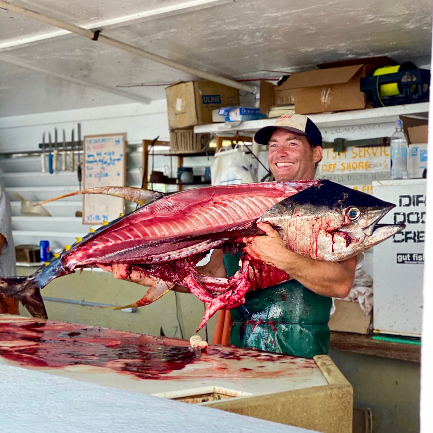 Teach's Lair Offshore Fishing Tuna Carcass 117 lbs