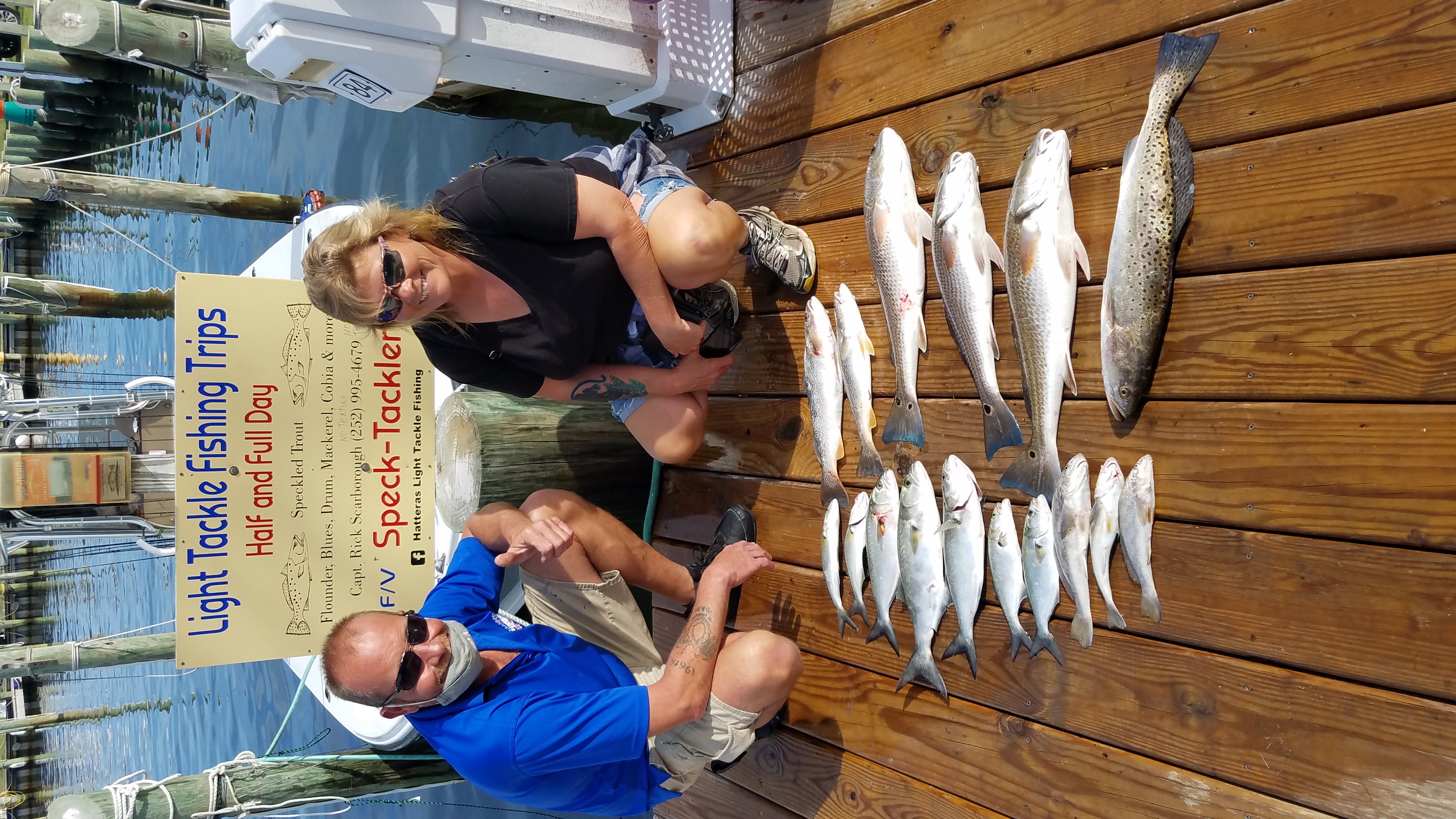 Speck-Tackler Inshore Fishing Charters Hatteras Teach's Lair