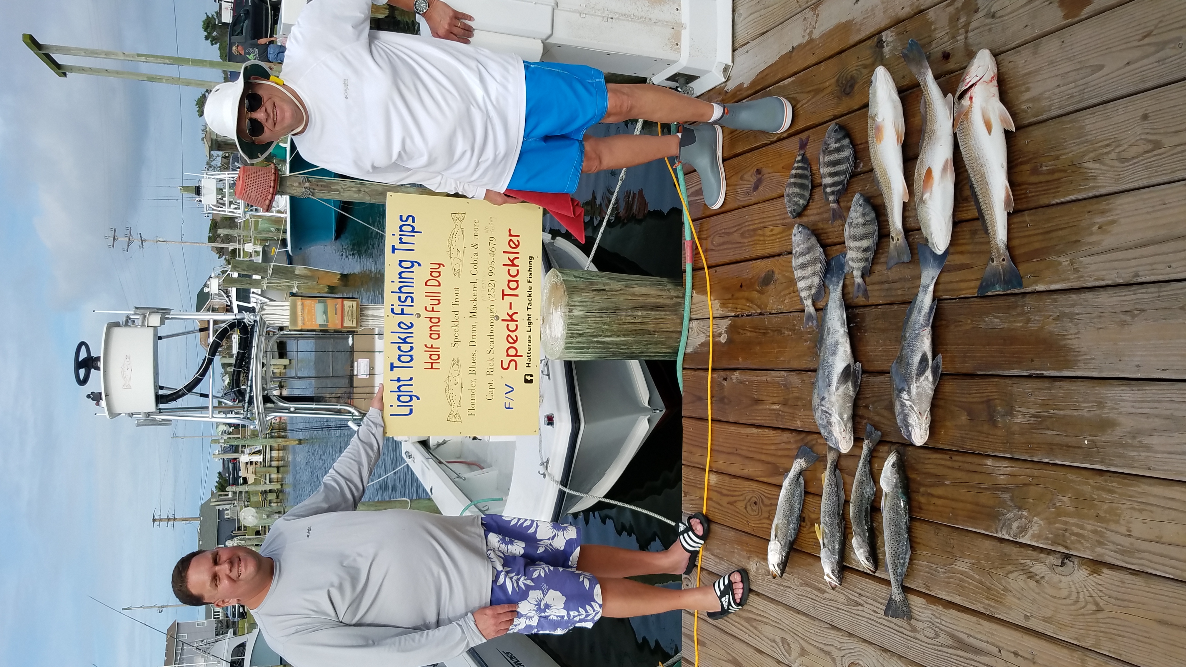 Speck-Tackler Inshore Fishing Charters Hatteras Teach's Lair