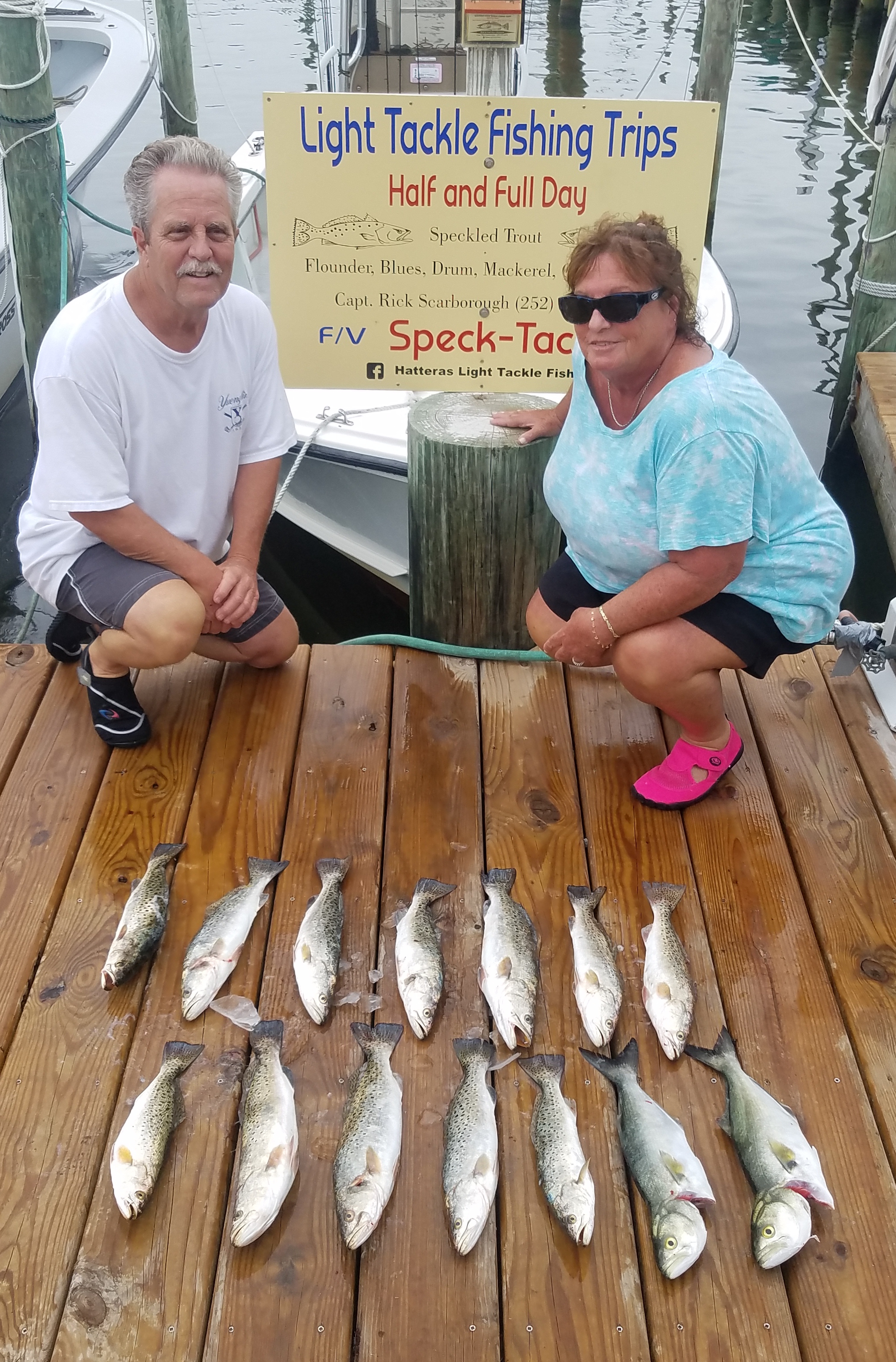 Hatteras Inshore Fishing Charters Teach's Lair Speck-Tackler