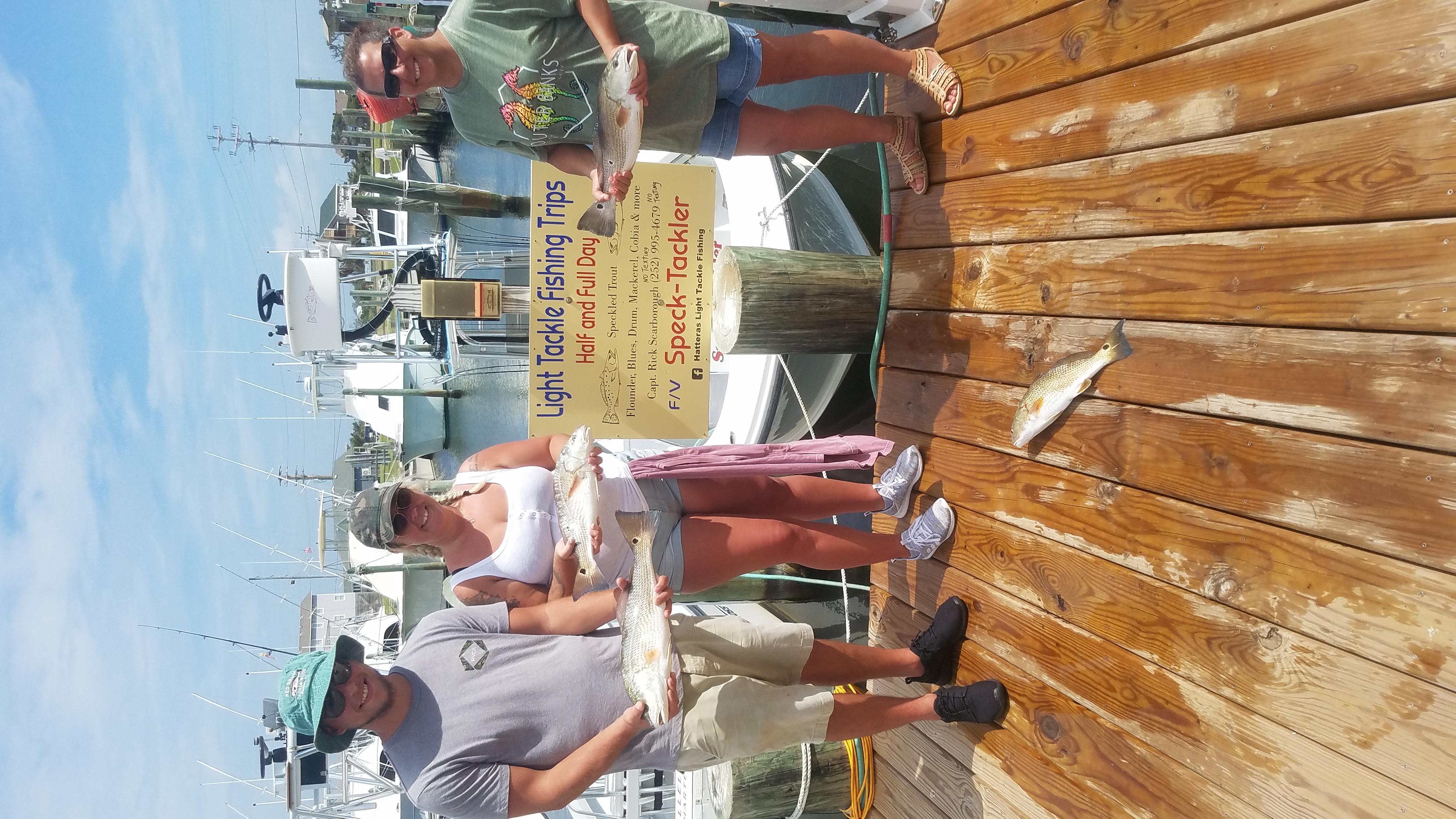 Speck-Tackler Fishing Charters Speckled Trout Red Drum Teach's Lair