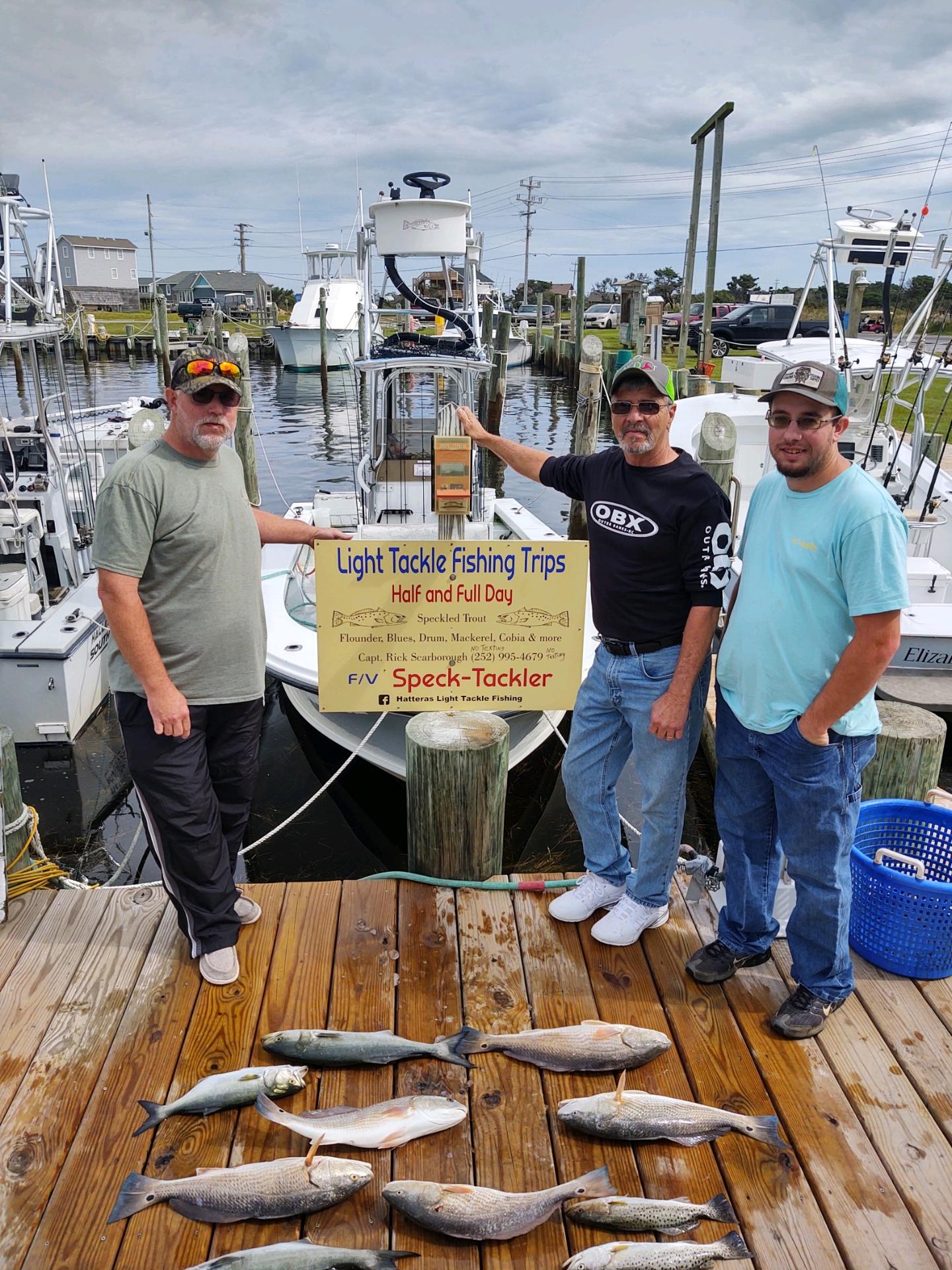 Speck-Tackler Fishing Teach's Lair Hatteras Inshore Charters