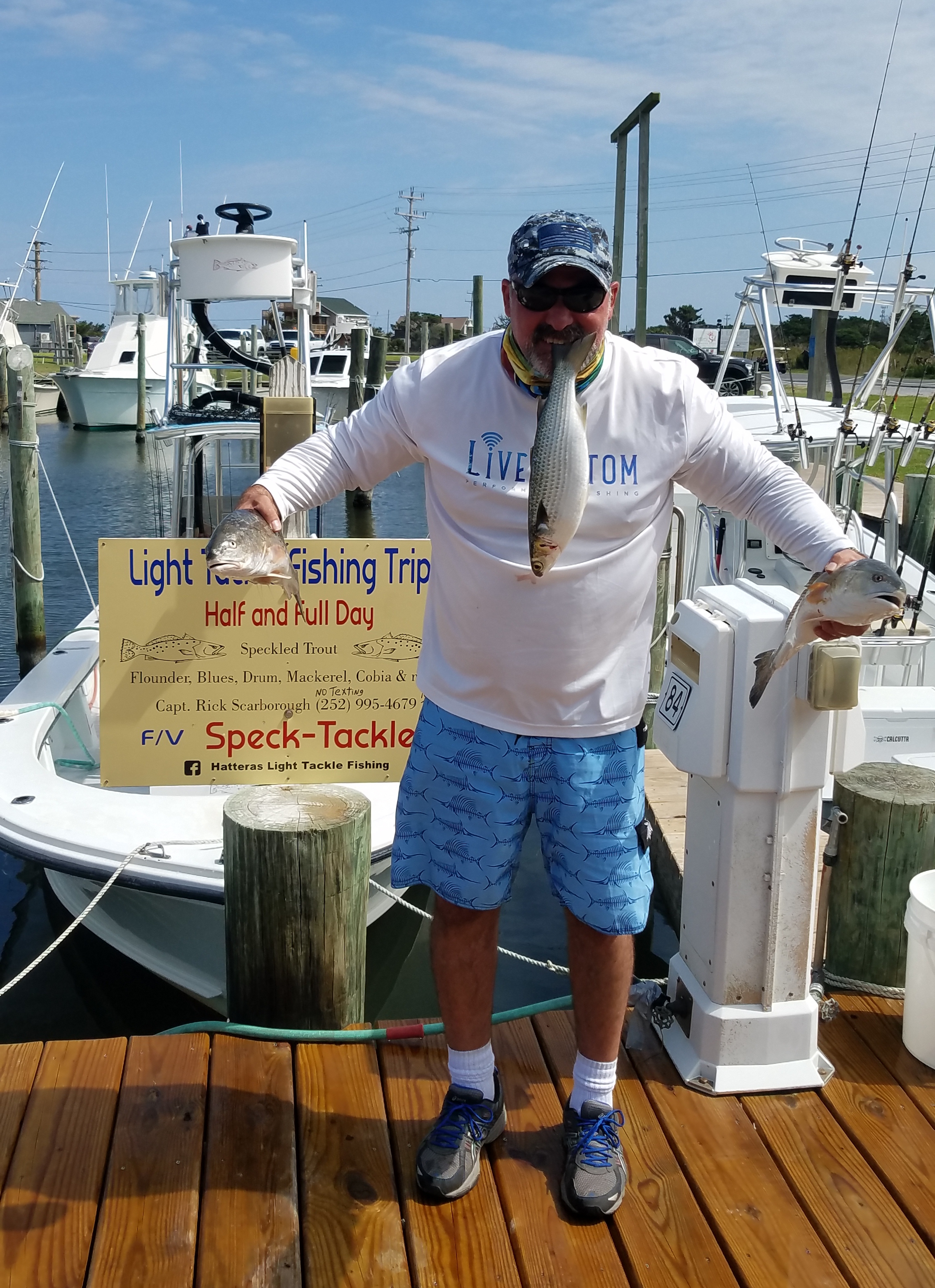 Speck-Tackler Teach's Lair Fishing Charter Inshore Hatteras