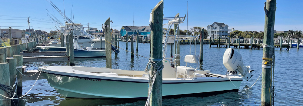 Red Finn Charters at Teach's Lair Marina on Hatteras Island